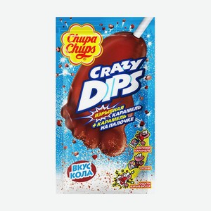 Карамель  Crazy Dips , Chupa Chups, 14 г, кола