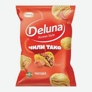 Снеки кукурузные со вкусом чили тако Deluna 60г