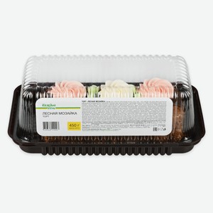 Торт бисквитный «Каждый день» Лесная мозайка со сливочным кремом охлажденный, 450 г