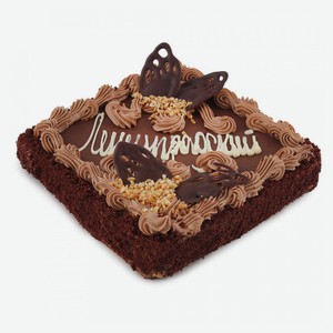 Торт песочный «Фили-Бейкер» Ленинградский с ванильно-сливочным кремом и яблочным повидлом охлажденный, 850 г