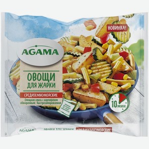 Овощи Agama Средиземноморские для жарки с картофелем замороженные, 400г