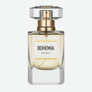 BOHEMIA Парфюмерная вода EXCELSIOR, Пирамида аромата: Начальные ноты лимон, белый кедр Ноты сердца розовый перец, водяной гиацинт, жасмин Ноты шлейфа пачули, белый мускус, ветивер, тиковое дерево, ирис, амбра Тип продукт