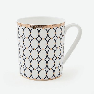 MANDARIN DECOR Кружка фарфоровая для чая и кофе, цвет: белый; 320 мл