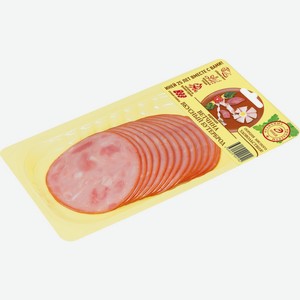 Ветчина ИНЕЙ Вкусный бутерброд нарезка скин в/у, Россия, 150 г