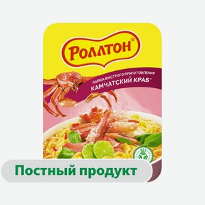Лапша «Роллтон» Камчатский краб, 90 г