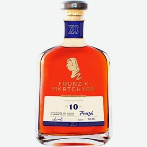 Коньяк Фрунзик Мкртчян армянский марочный старый 10-летний 40% 0.5л, 500 мл
