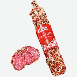 Колбаса Брянский МК Праздничная в обсыпке сырокопченая полусухая, 300г, 300 г