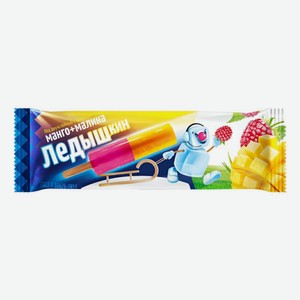 Фруктовый лед Ледышкин двухслойный манго-малина, 60 г