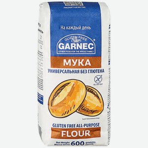 Мука Универсальная Гарнец Без Глютена 600г М/у