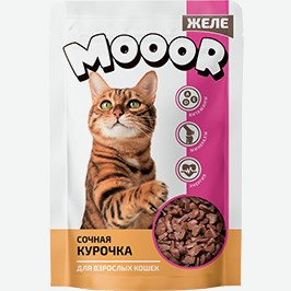 Корм Для Кошек Мур, Желе С Курицей, С Говядиной, 75 Г