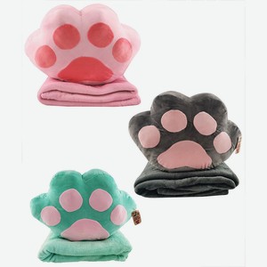 Плед Детский В Декоративном Чехле  лапка Мяу 