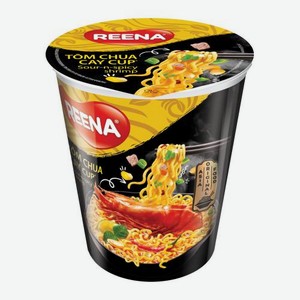 Лапша быстрого приготовления со вкусом Кисло-острая креветка Reena 65г