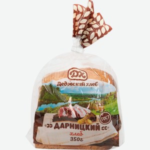 Хлеб ДЕДОВСКИЙ ХЛЕБ Дарницкий нарезка, Россия, 350 г