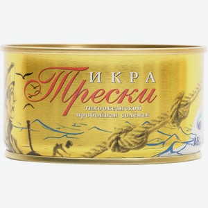 Икра трески АВАЧА пробойная соленая ж/б, Россия, 130 г