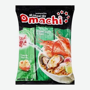 Лапша быстрого приготовления со вкусом кисло-острой креветки Omachi 79г