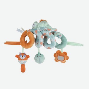 CHICCO Игрушка-подвеска на коляску Хамелеон, Оранжевый, бирюзовый