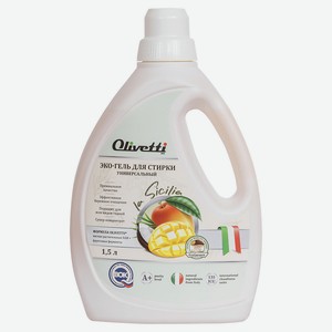 OLIVETTI Эко-Гель для стирки универсальный Тропический манго, 1500 мл