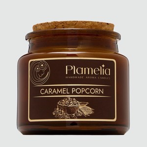 PLAMELIA Свеча ароматическая Карамельный попкорн, 105 мл