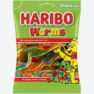 Жевательный мармелад с фруктовым вкусом Харибо Червячки