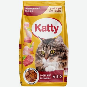 Корм Katty сухой для взрослых кошек 350 г