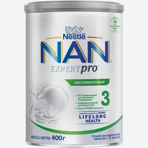 Напиток кисломолочный Nan 3 для улучшения пищеварения с 12 мес. 400г, 400 мл