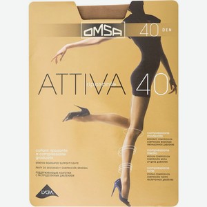 Колготки Omsa Attiva Caramello 40 den размер 5