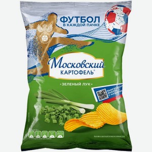 Чипсы Московский Картофель со вкусом Зеленого лука 120г, 120 г