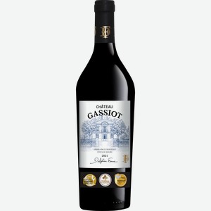 Вино CHATEAU GASSIOT Бордо Кот де Бур выдержанное красное сухое, 0.75л