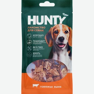 Лакомство для собак HUNTY Говяжье вымя, 30г