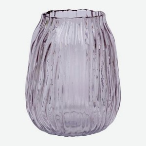 Стеклянная ваза волна 20см