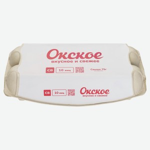 Яйцо куриное «Окское» СВ белое, 10 шт