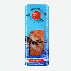 Горбуша «Асто» соленая филе-кусочки в масле, 120 г