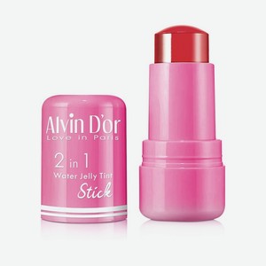 ALVIN D’OR Стойкий тинт 2 в 1 для губ и щек в стике  Water jelly tint , тон 04 spritz (персиковый)