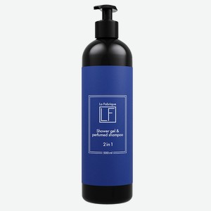 LA FABRIQUE Мужской шампунь для волос и гель для душа 2 в 1 с ароматом  Табак и бергамот , 500 мл