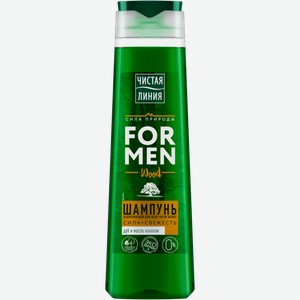 Шампунь для волос Чистая Линия Укрепляющий For Men Энергия и сила 400мл
