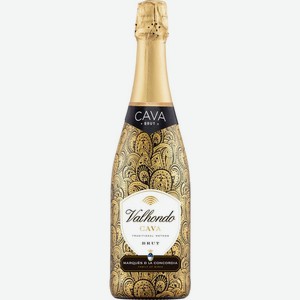 Вино игристое Cava Valhondo белое брют 11.5% 0.75л, 750 мл