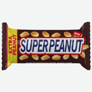 Конфеты Superpeanut с нугой, карамелью, арахисом в молочном шоколаде, Цена за 100 г