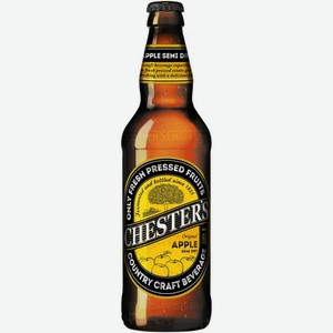 Сидр Chester’s яблочный полусухой газированный 5% 450мл, 450 мл