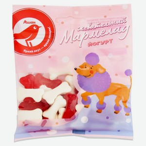 Мармелад жевательный АШАН Красная птица йогурт, 75 г