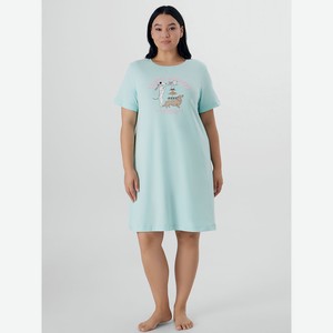 СОРОЧКА ЖЕНСКАЯ;мод.572346;арт.25-34621ПП-5;цвет мятный +печ