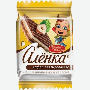 Вафли Алёнка с молочной начинкой орехами и какао 20г