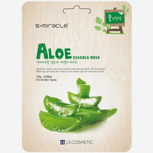 Маска S+Miracle Aloe Essence Mask для лица с алоэ, 25мл