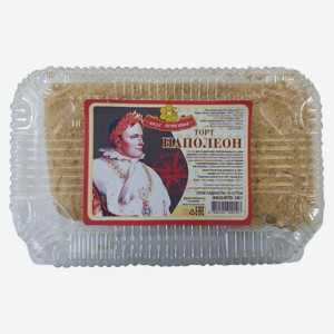 Торт слоеный «Вкус детства» Наполеон со сгущенным молоком охлажденный, 500 г