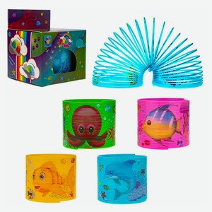 Игрушка антистресс 1TOY Пружинка Морские обитатели, 1 шт в ассортименте