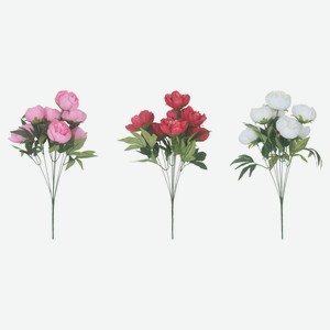 Букет искусственный Actuel Пионы 7 стеблей h 51 см, 1 шт в ассортименте