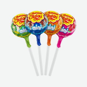 Карамель Chupa Chups Мини ассорти клубника, яблоко, апельсин, кола, Цена за 100 г