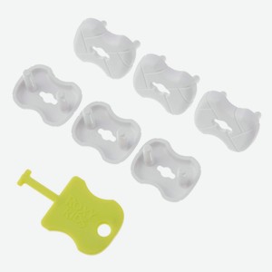 Набор заглушек для розеток ROXY-KIDS 6шт Белый