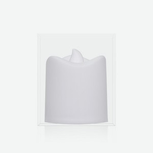 Свеча Artus Новый Год LED со светодиодной подсветкой белая 5см