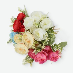 Букет искусственных цветов Пионы Маркет 30см, 5шт