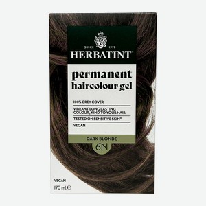 HERBATINT Гель-краска для волос, 150 мл; тон 6N ТЁМНЫЙ БЛОНДИН